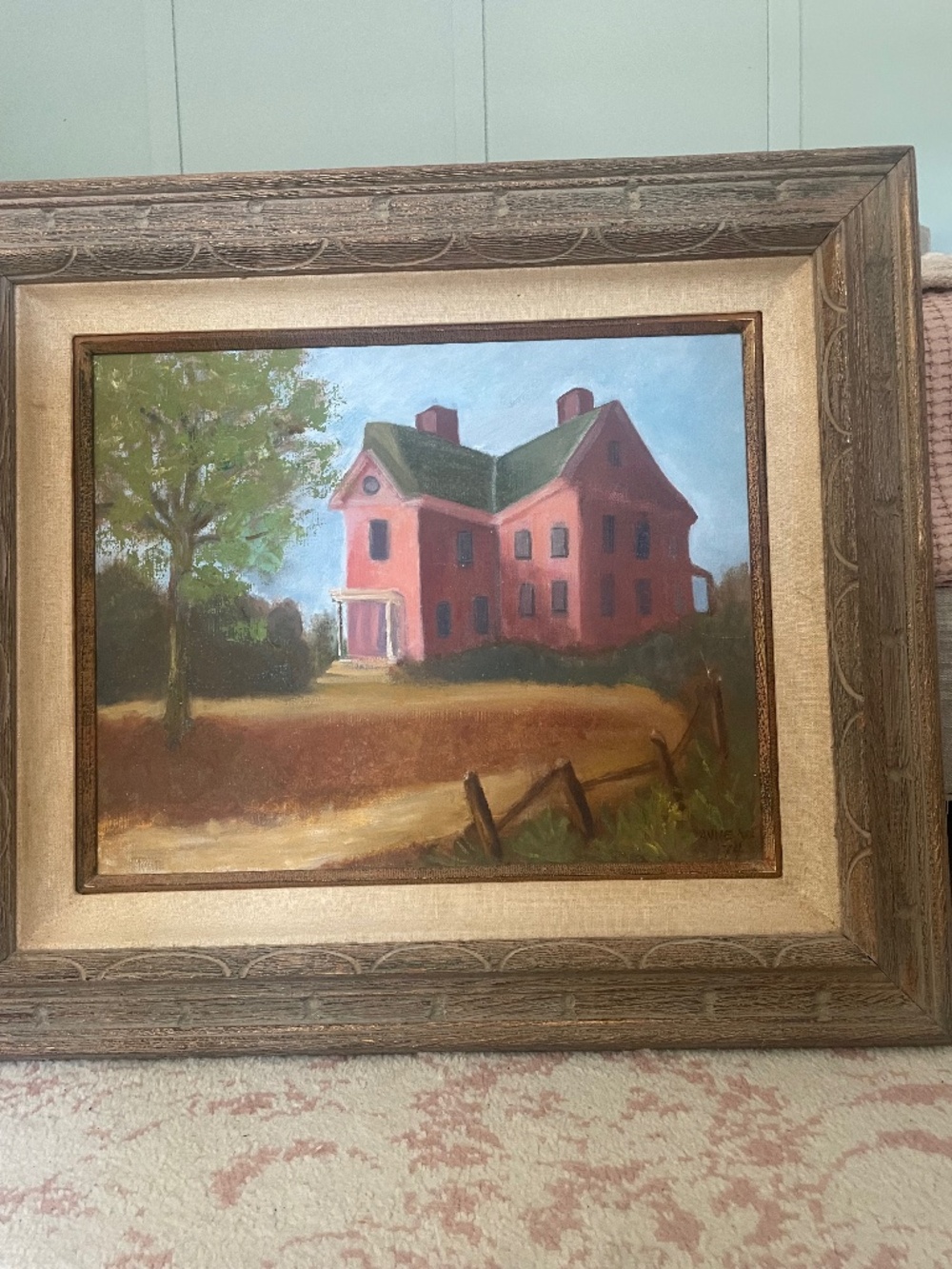 Old farmhouse painting 26 x 30